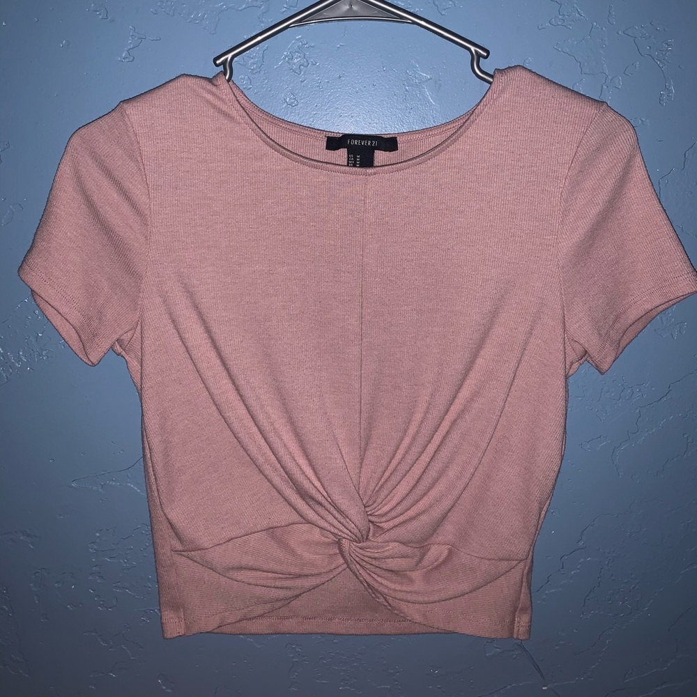 Pink crop top